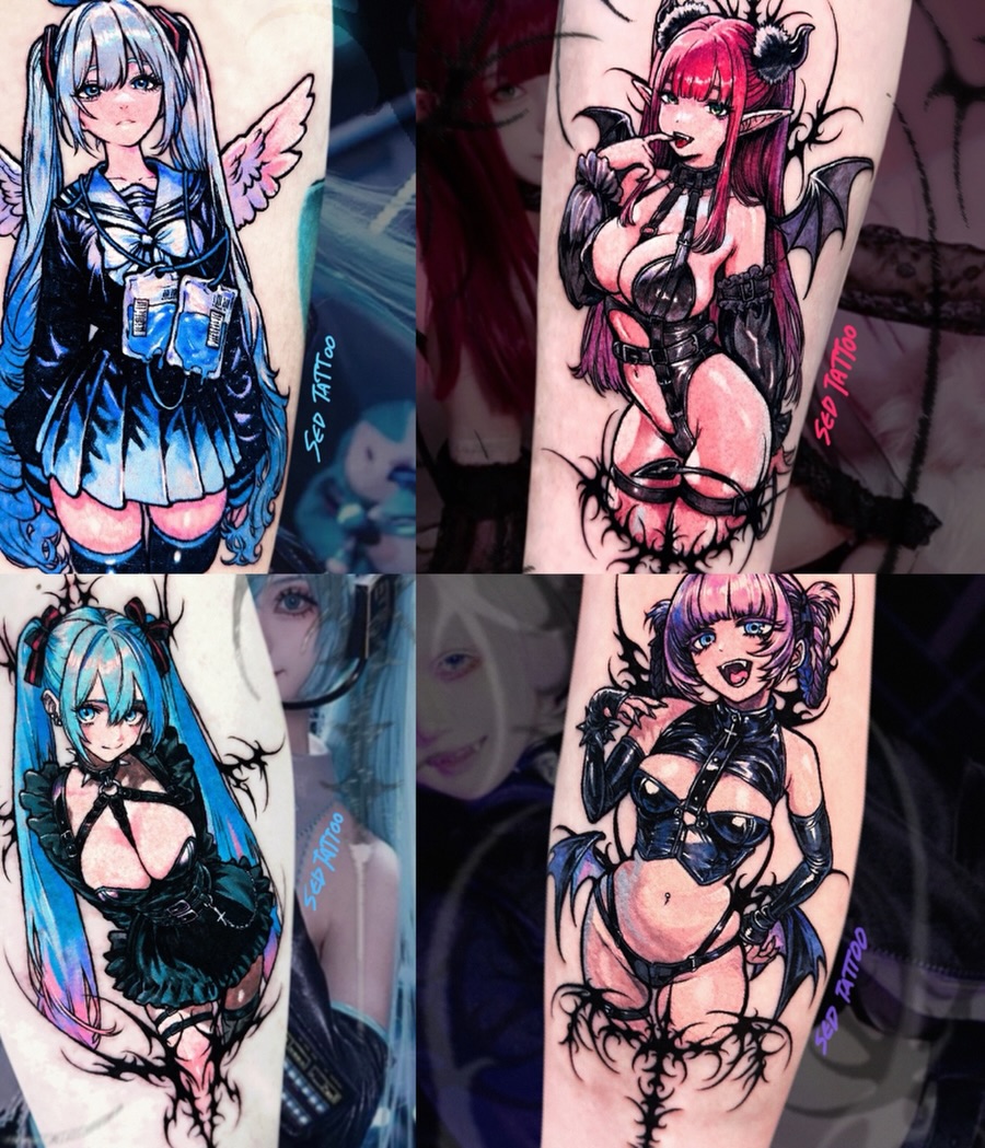 Tattoo by @sedtattoo — anime