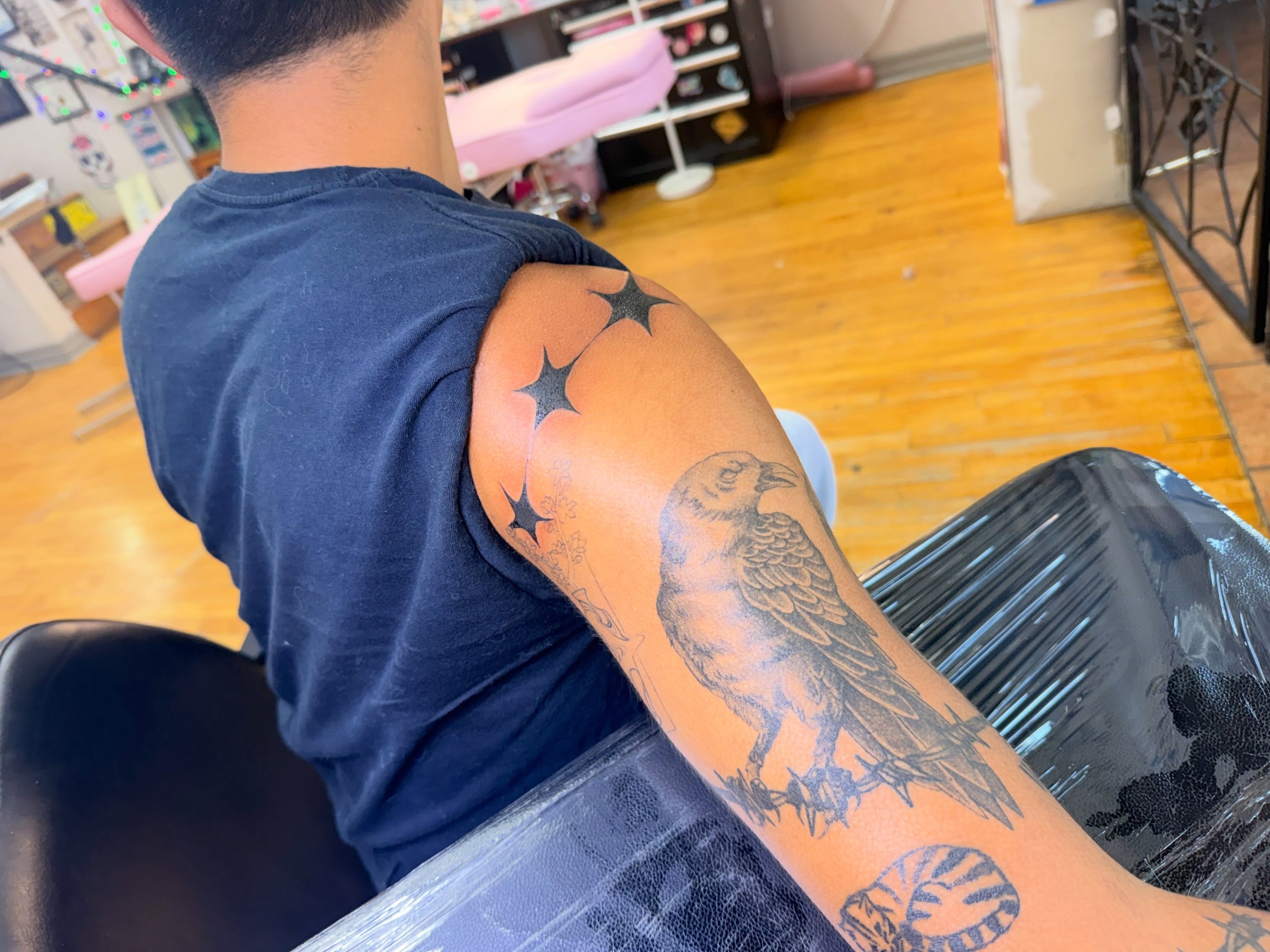 Tattoo by @inked_by_parisapple — black_and_grey