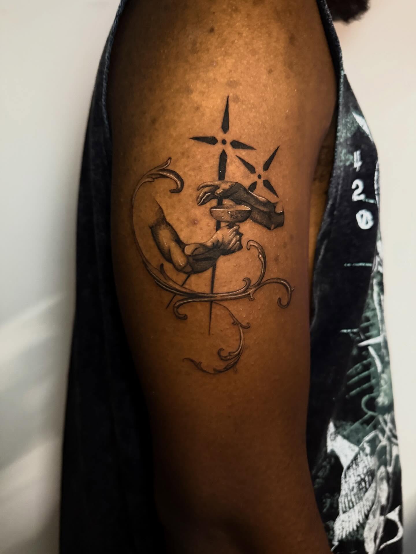 Tattoo by @mgm.tatz — black_and_grey