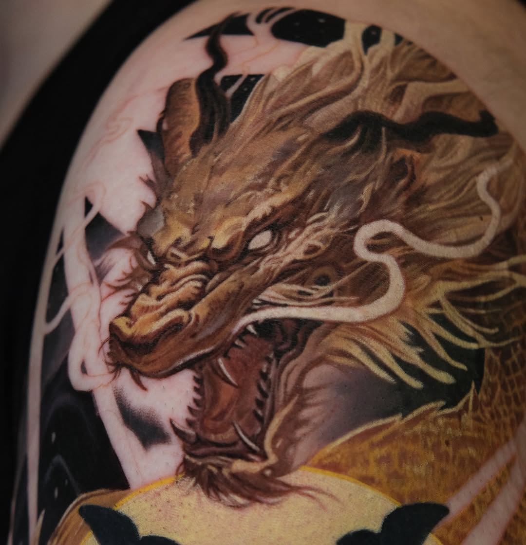 Tattoo by @nabokanastasya — realism, japanese_irezumi
