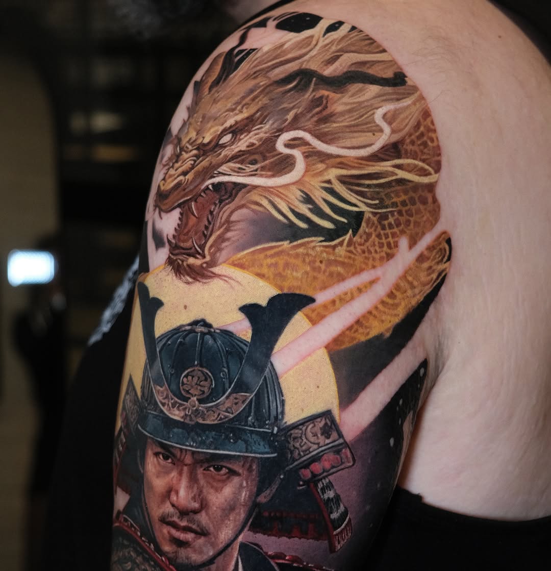 Tattoo by @nabokanastasya — realism, japanese_irezumi