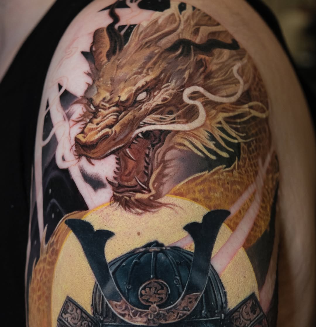 Tattoo by @nabokanastasya — realism, japanese_irezumi