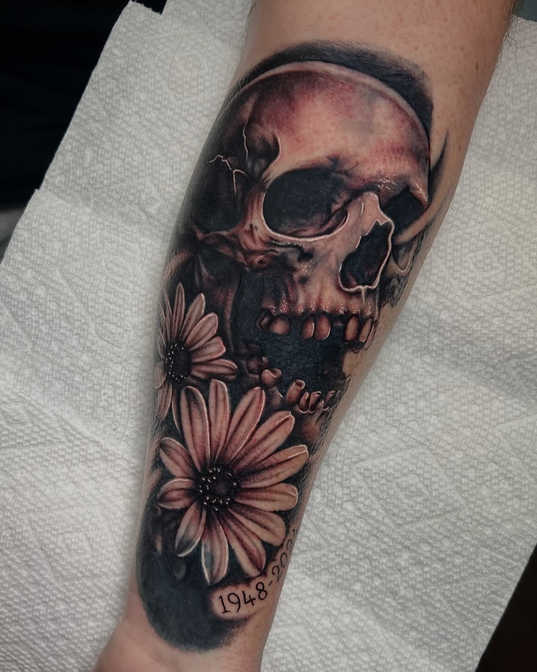 Tattoo by @nickmtattoos โ realism, black_and_grey