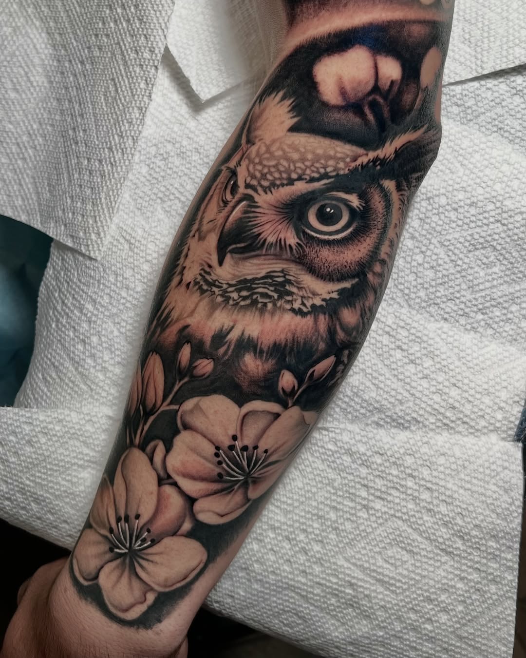 Tattoo by @nickmtattoos โ realism, black_and_grey