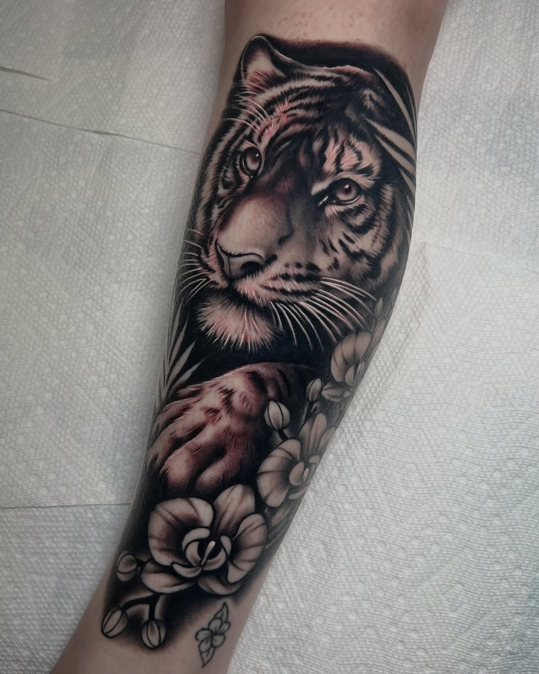 Tattoo by @nickmtattoos โ realism, black_and_grey
