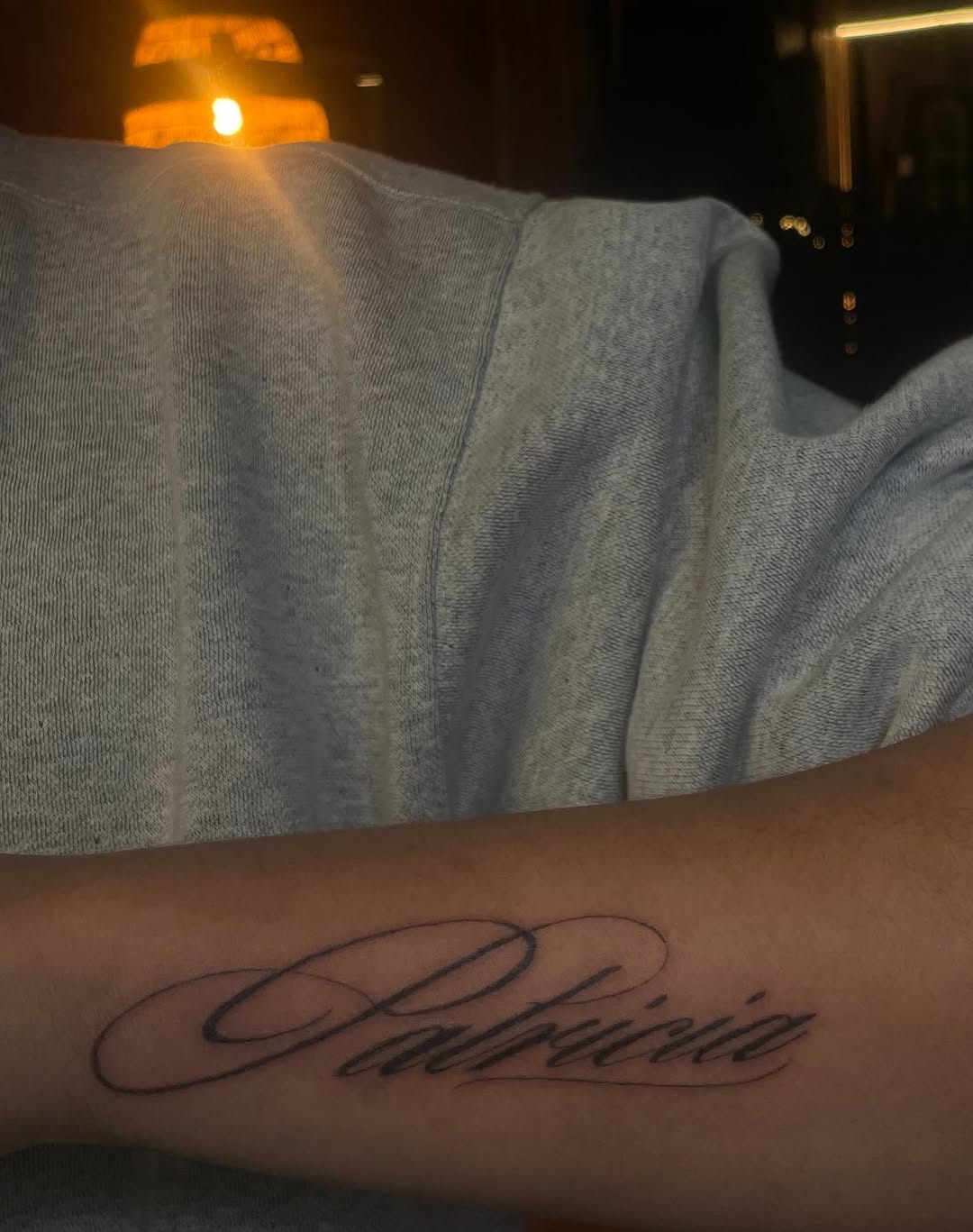 Tattoo by @holy3tattoos — lettering_script, fine_line