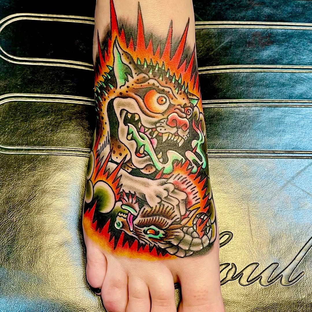 Tattoo by @erikday27 — american_traditional, neo_traditional