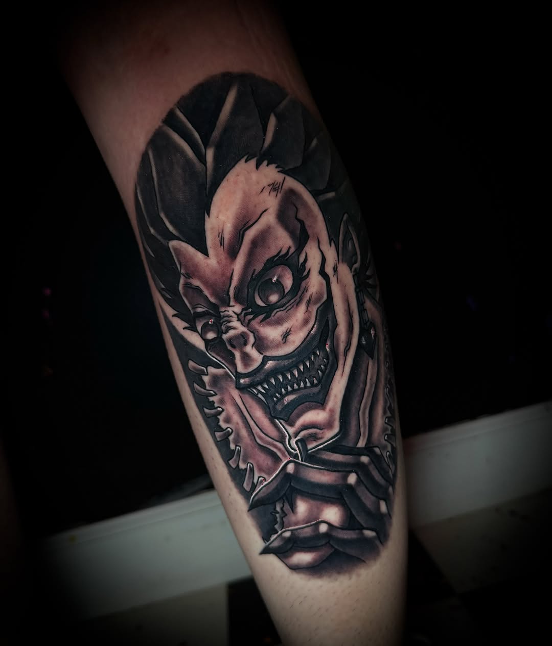 Tattoo by @savvy__ink — dark_realism, black_and_grey