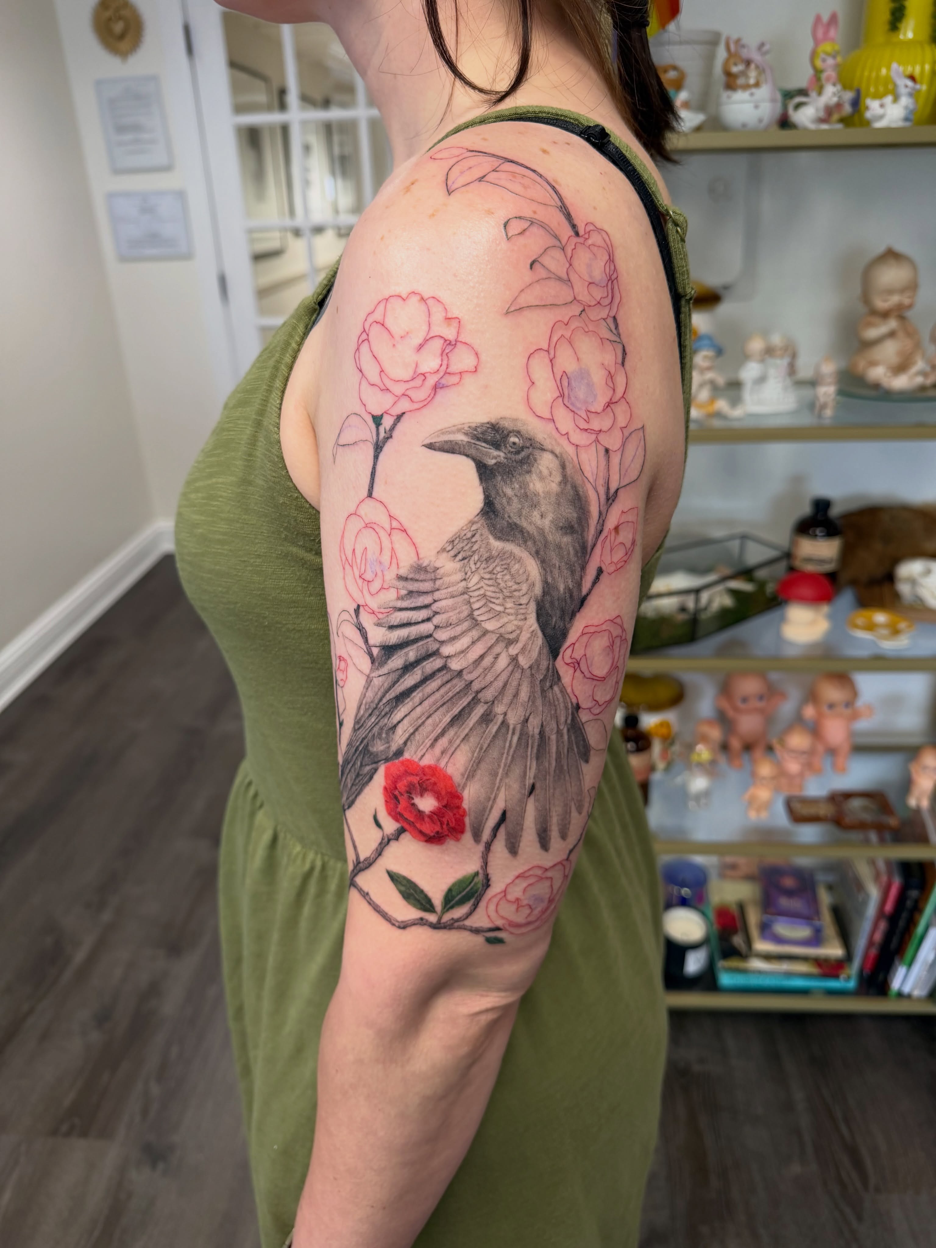 Tattoo by @midnight.aries.art — black_and_grey
