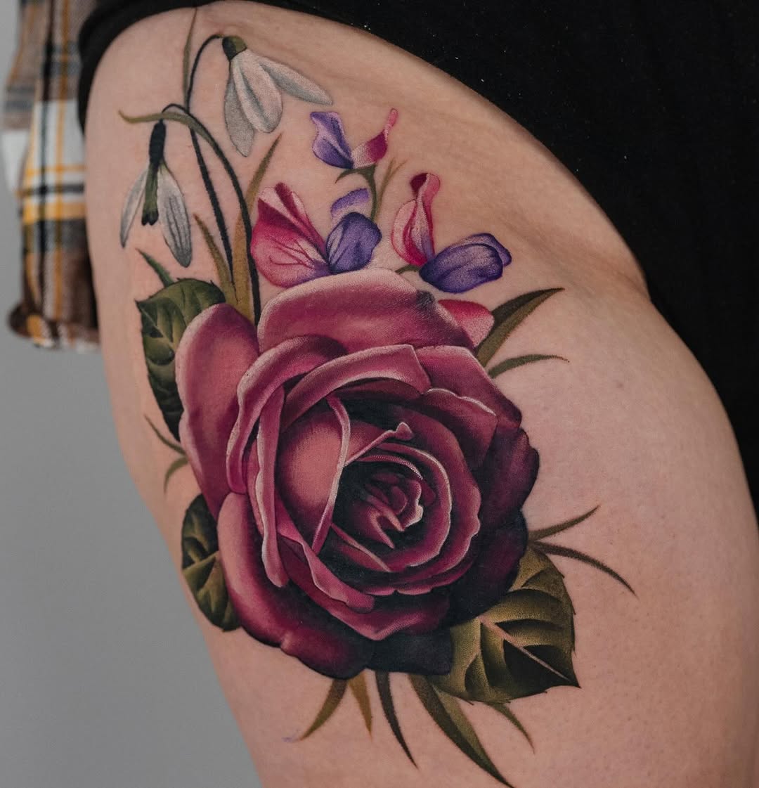Tattoo by @_vividdreams — realism, fine_line