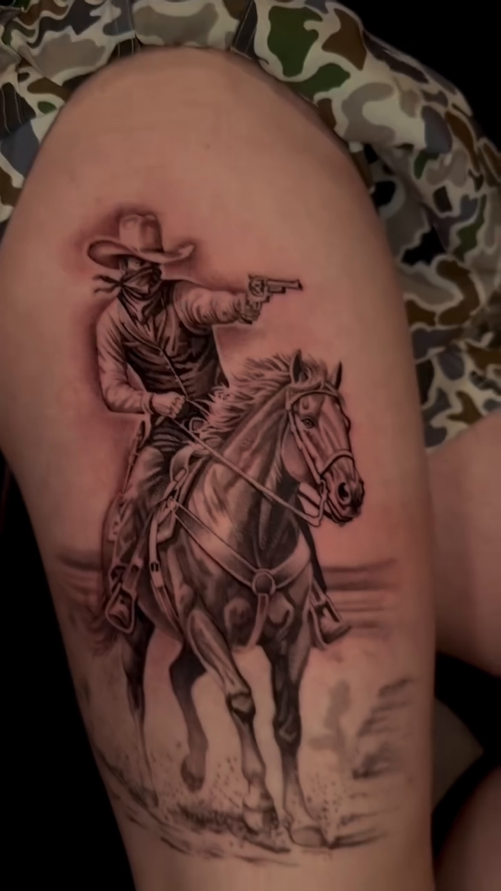 Tattoo by @elijahforstertattoos — realism, black_and_grey