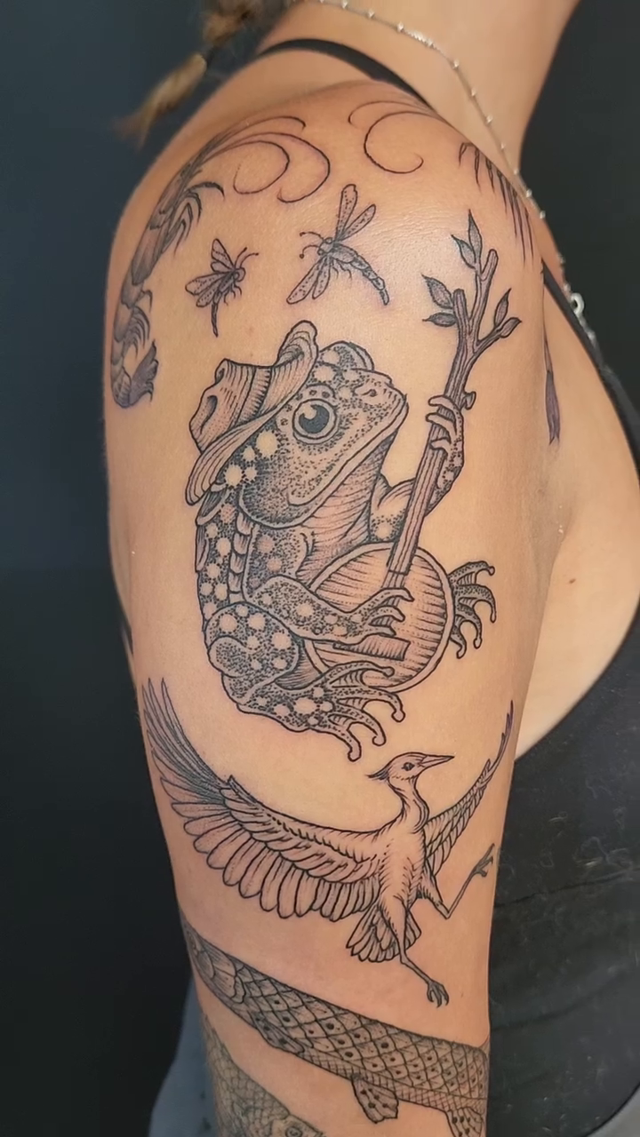 Tattoo by @thelinedefined — black_and_grey, realism