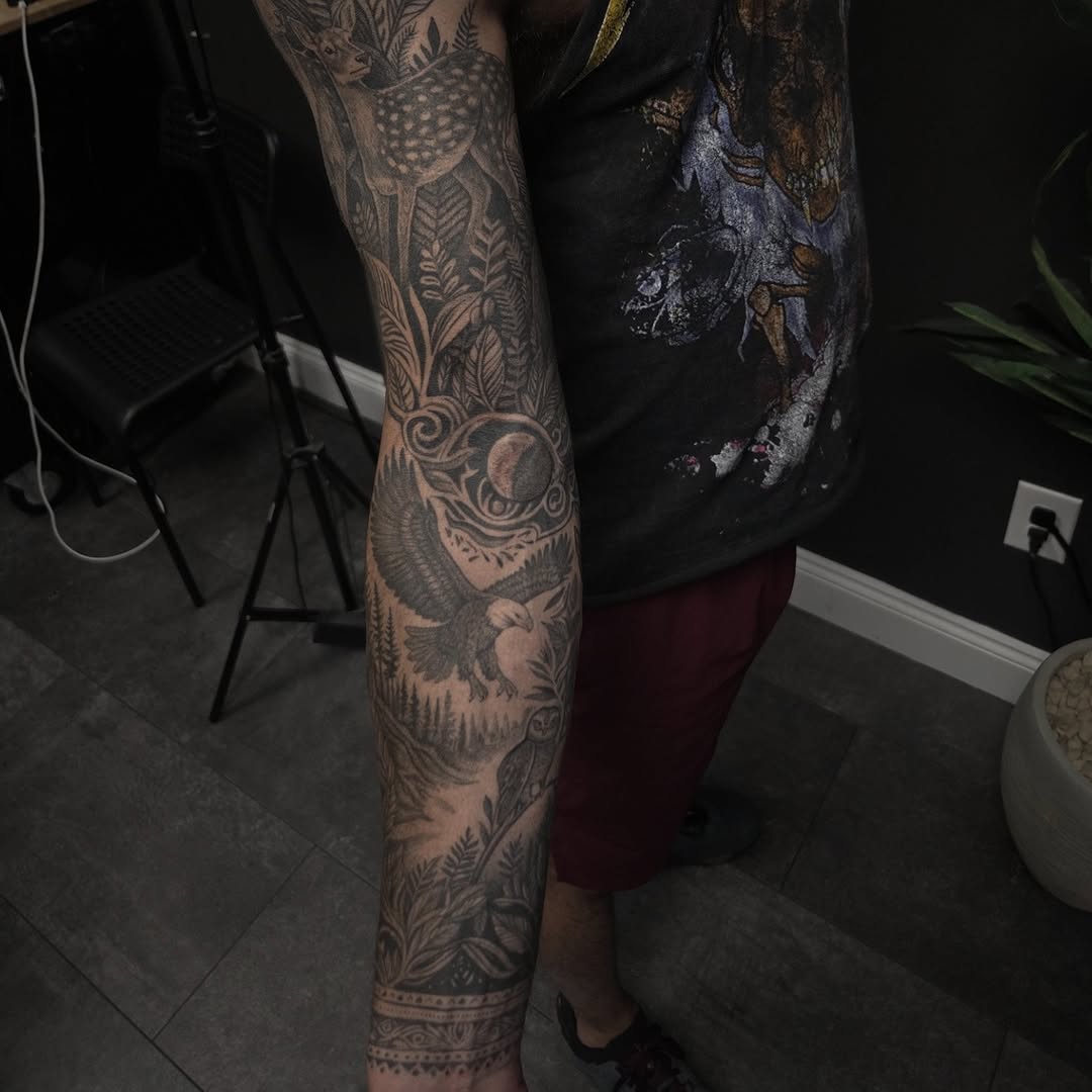 Tattoo by @kylejosephtattoo โ realism, black_and_grey