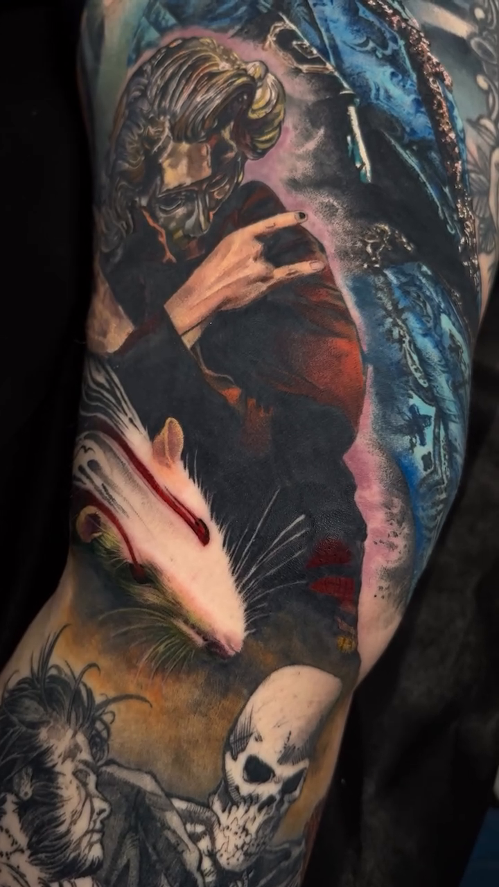 Tattoo by @gabrielvtattoos — realism, dark_realism