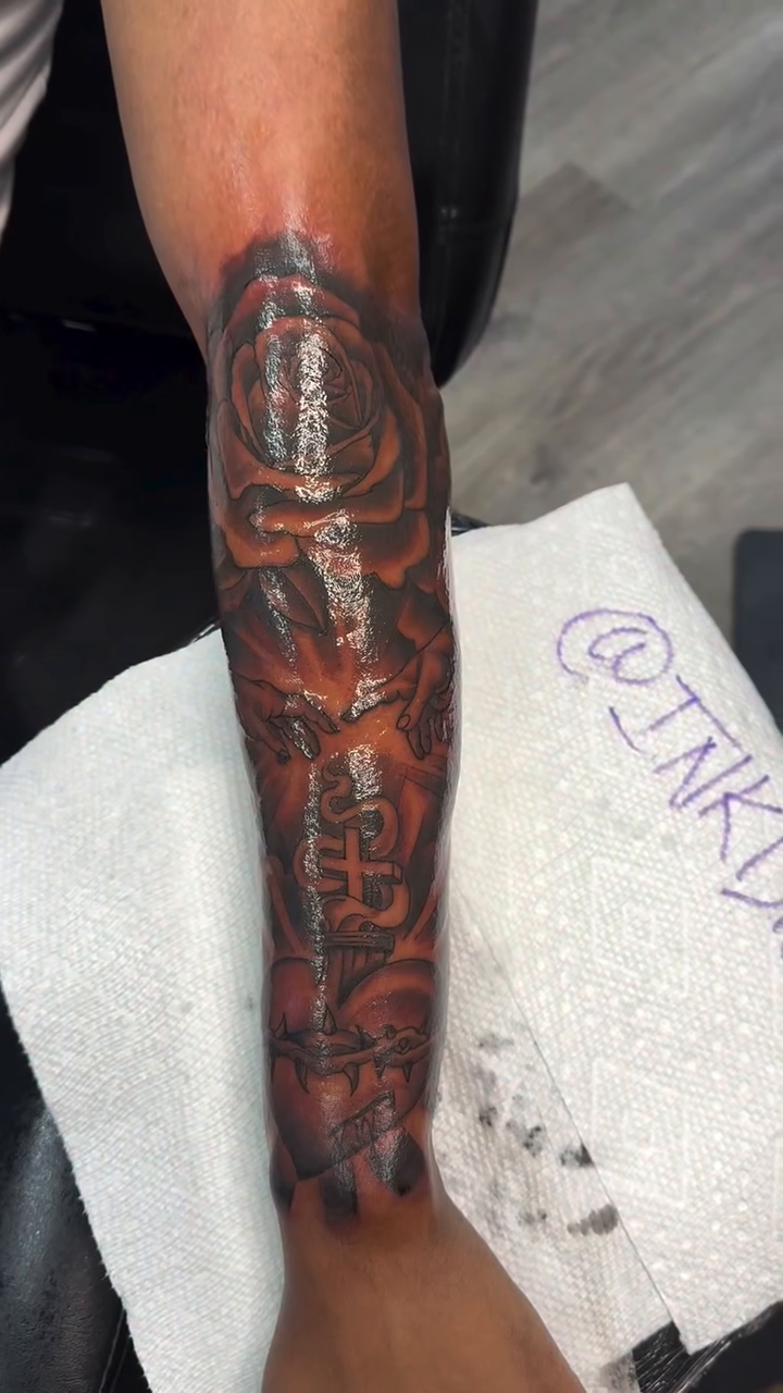 Tattoo by @inkdred β black_and_grey, realism