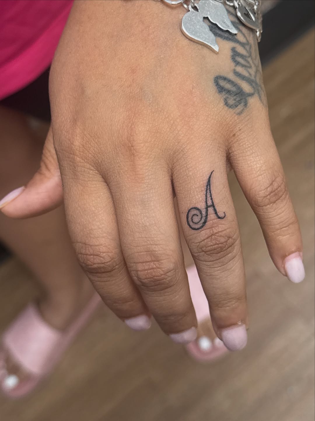 Tattoo by @royaltouchink — lettering_script, fine_line