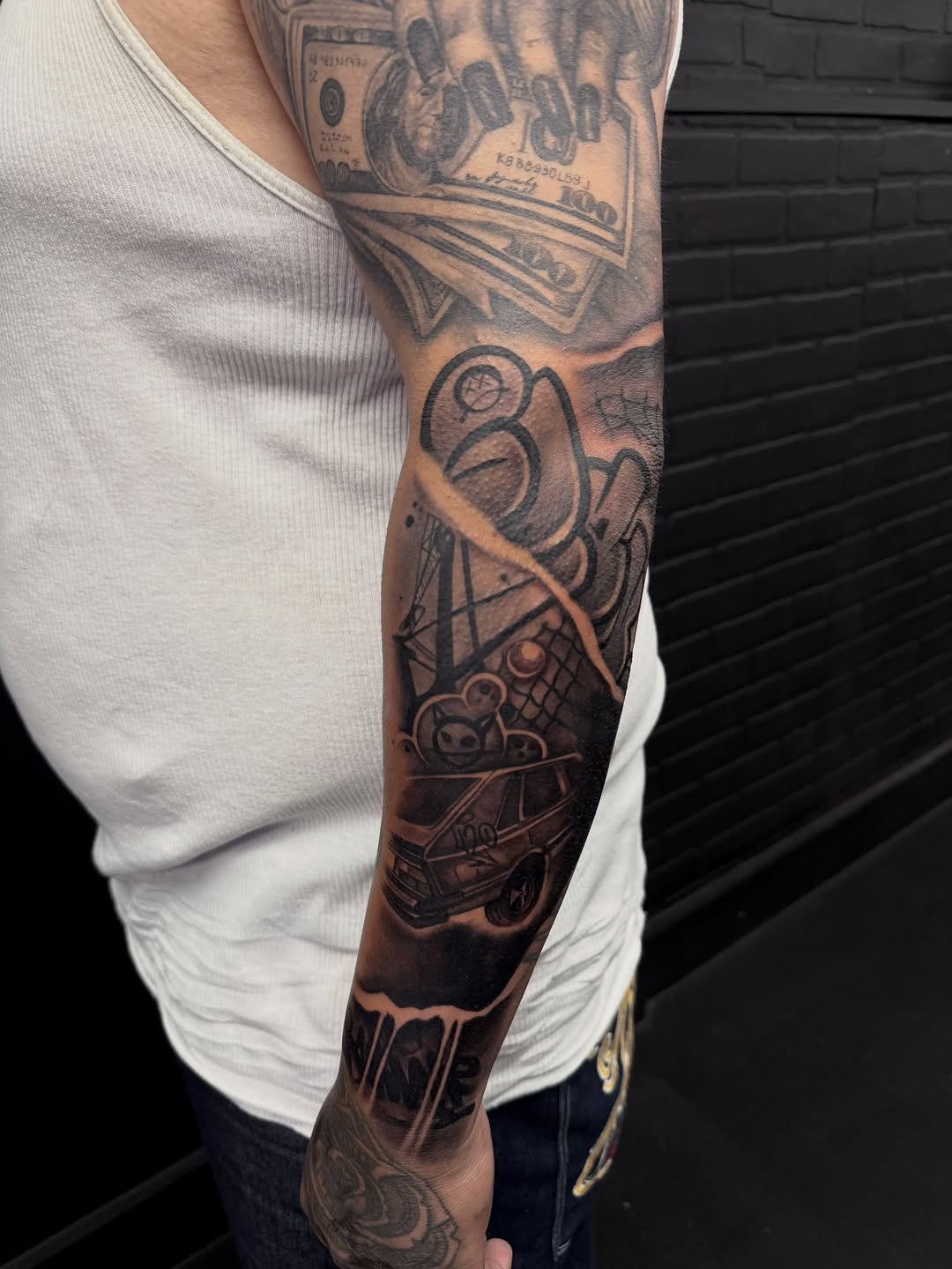 Tattoo by @kiefer_ink — chicano, black_and_grey