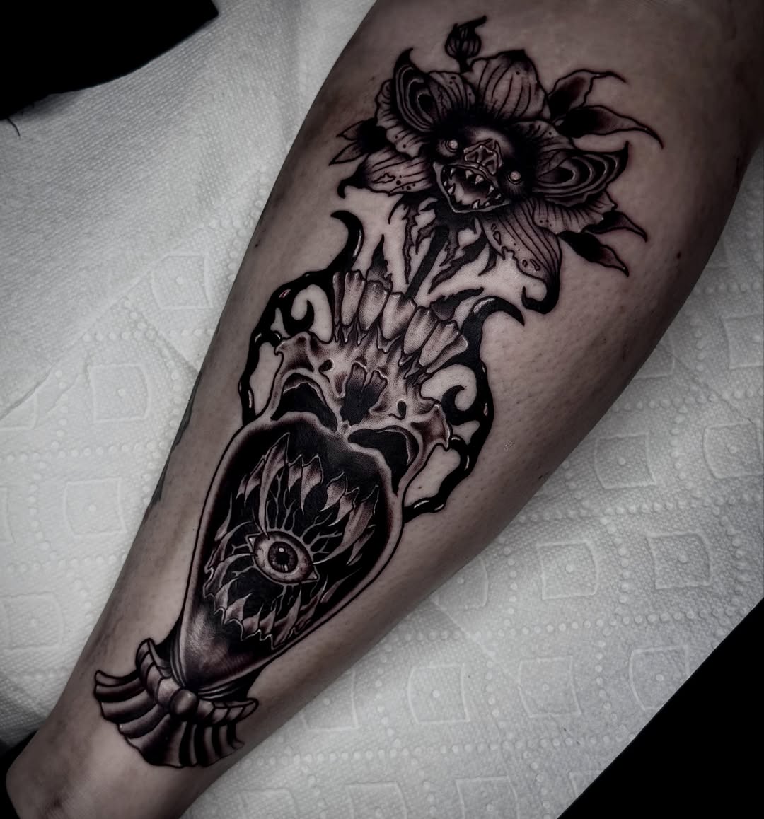 Tattoo by @rotten_randi_tattoo — surrealism