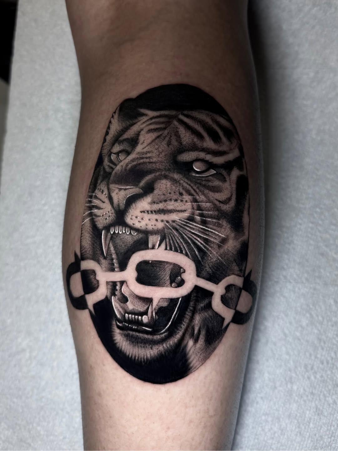 Tattoo by @driinked β realism, black_and_grey