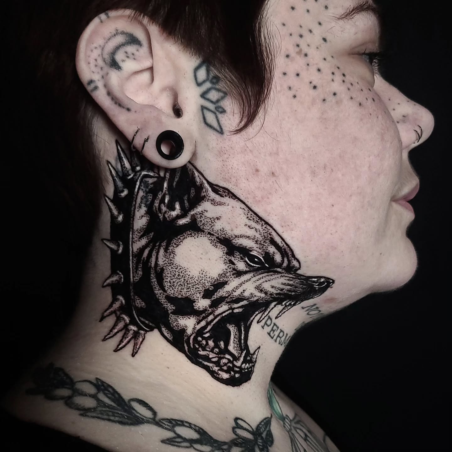 Tattoo by @alexanderstairstattoos — dotwork, black_and_grey