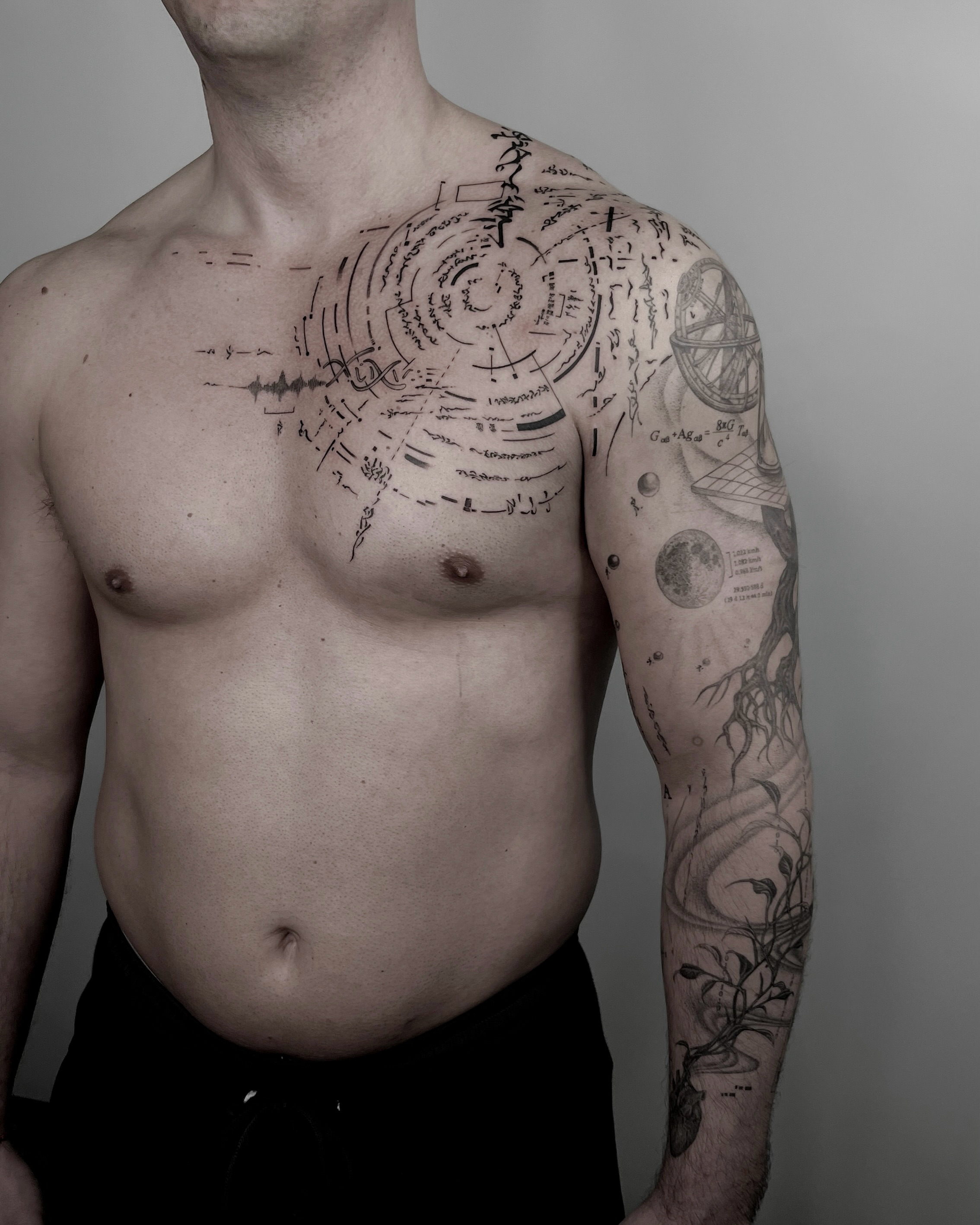 Tattoo by @parkkaro โ black_and_grey