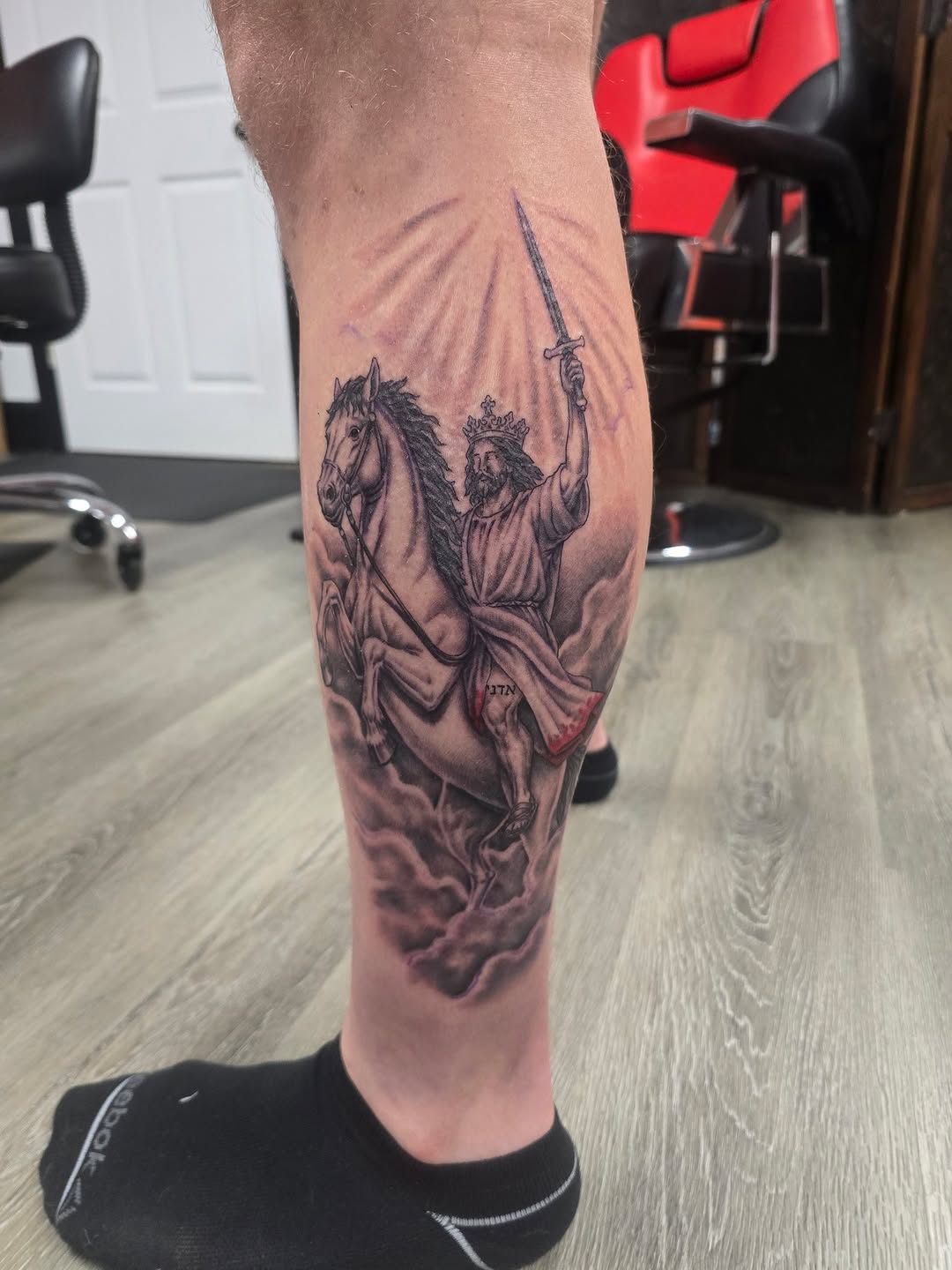 Tattoo by @karmakazeturtle — black_and_grey, realism