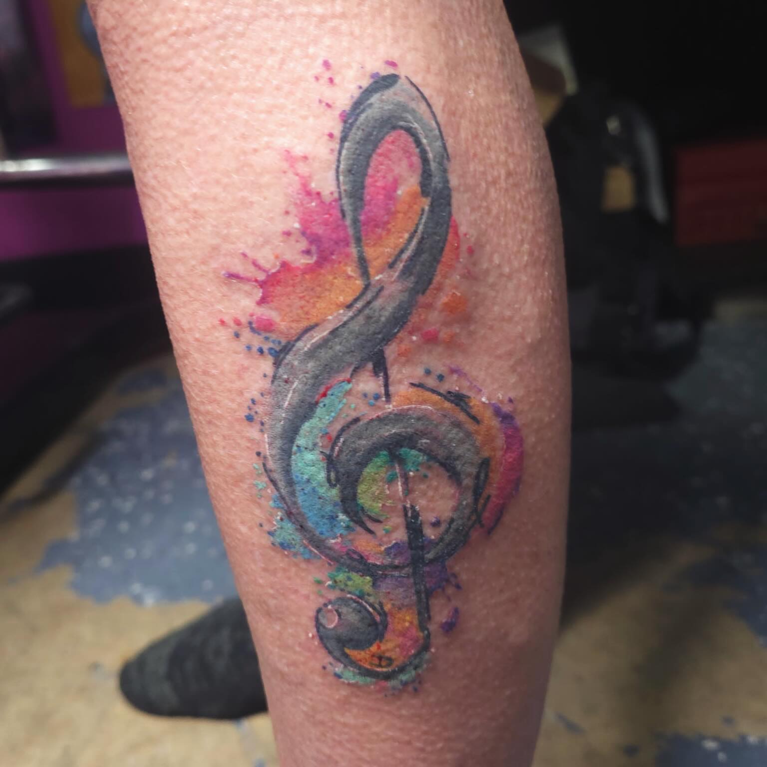 Tattoo by @pimp.myhide — watercolor