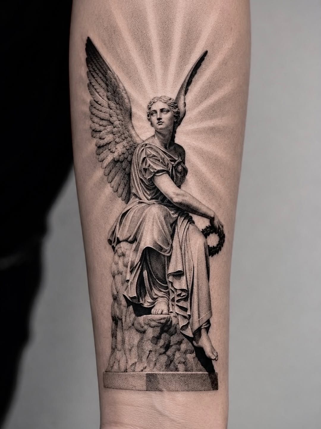 Tattoo by @calvintattoo — realism, black_and_grey