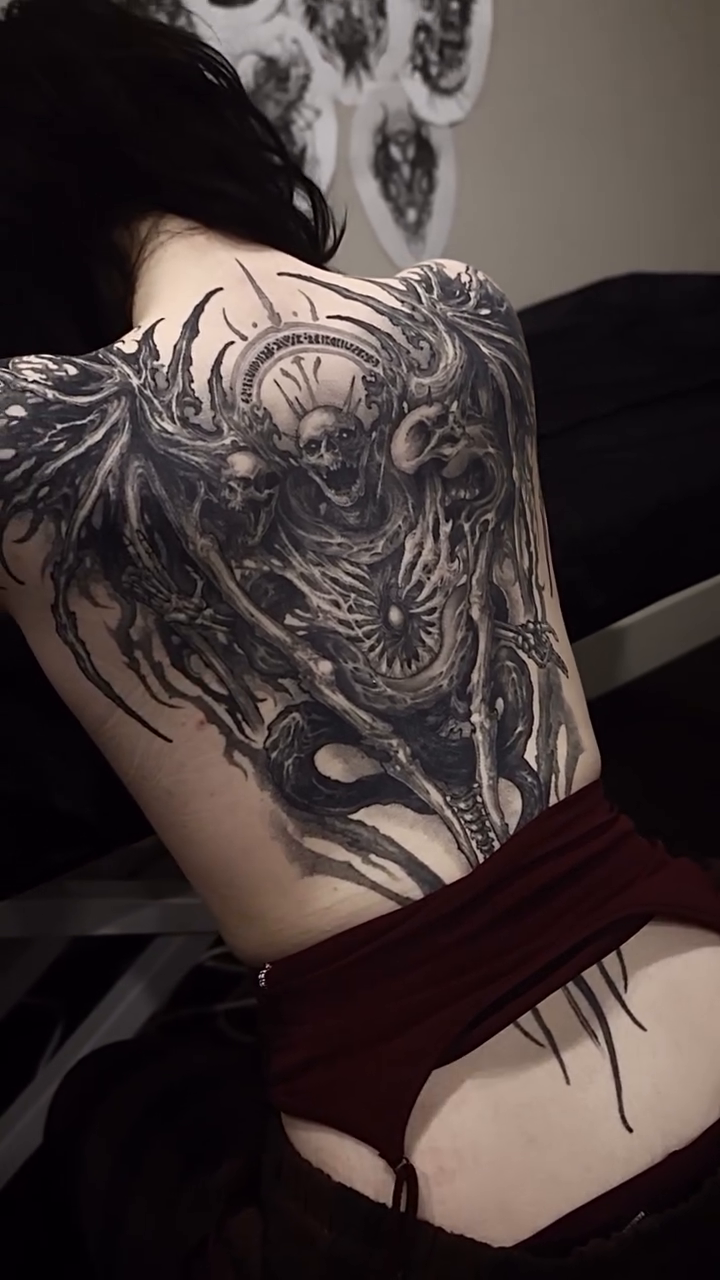 Tattoo by @rokyeom_ β dark_realism, black_and_grey