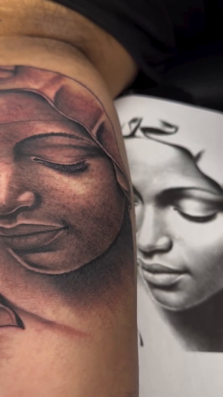 Tattoo by @tattoosbymyles — realism, black_and_grey