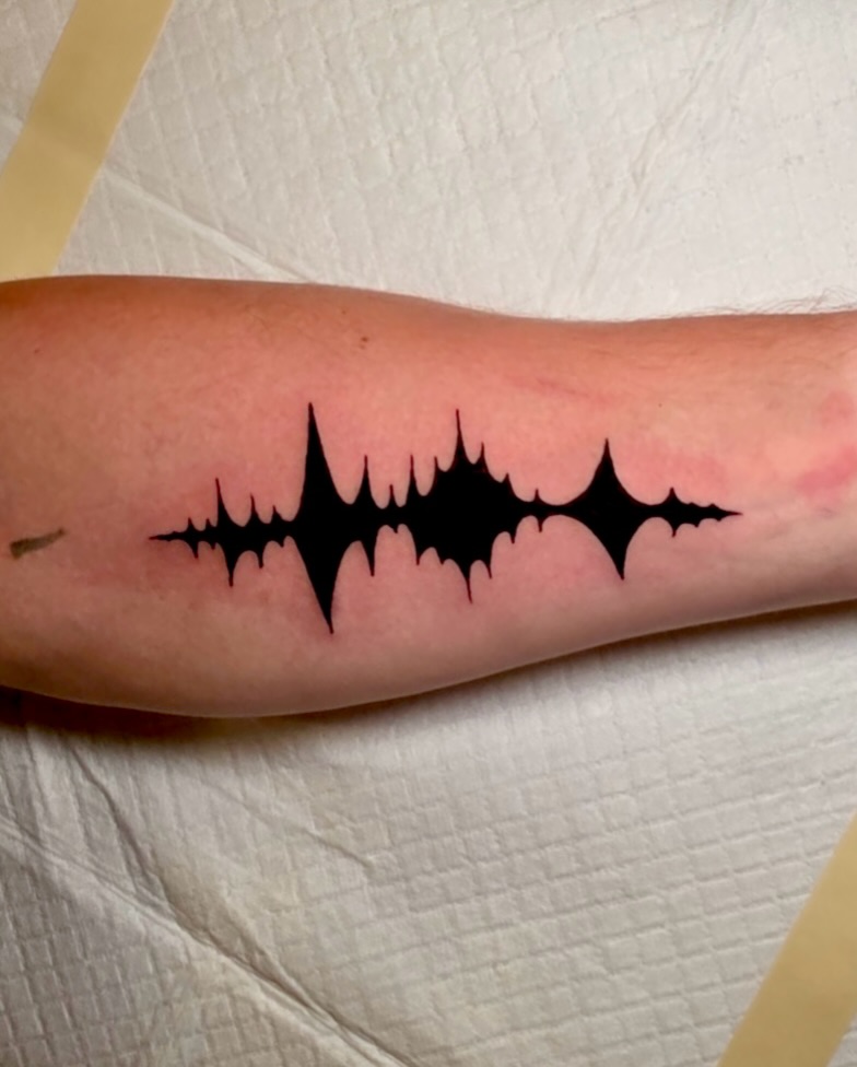 Tattoo by @blackhalotats — blackwork