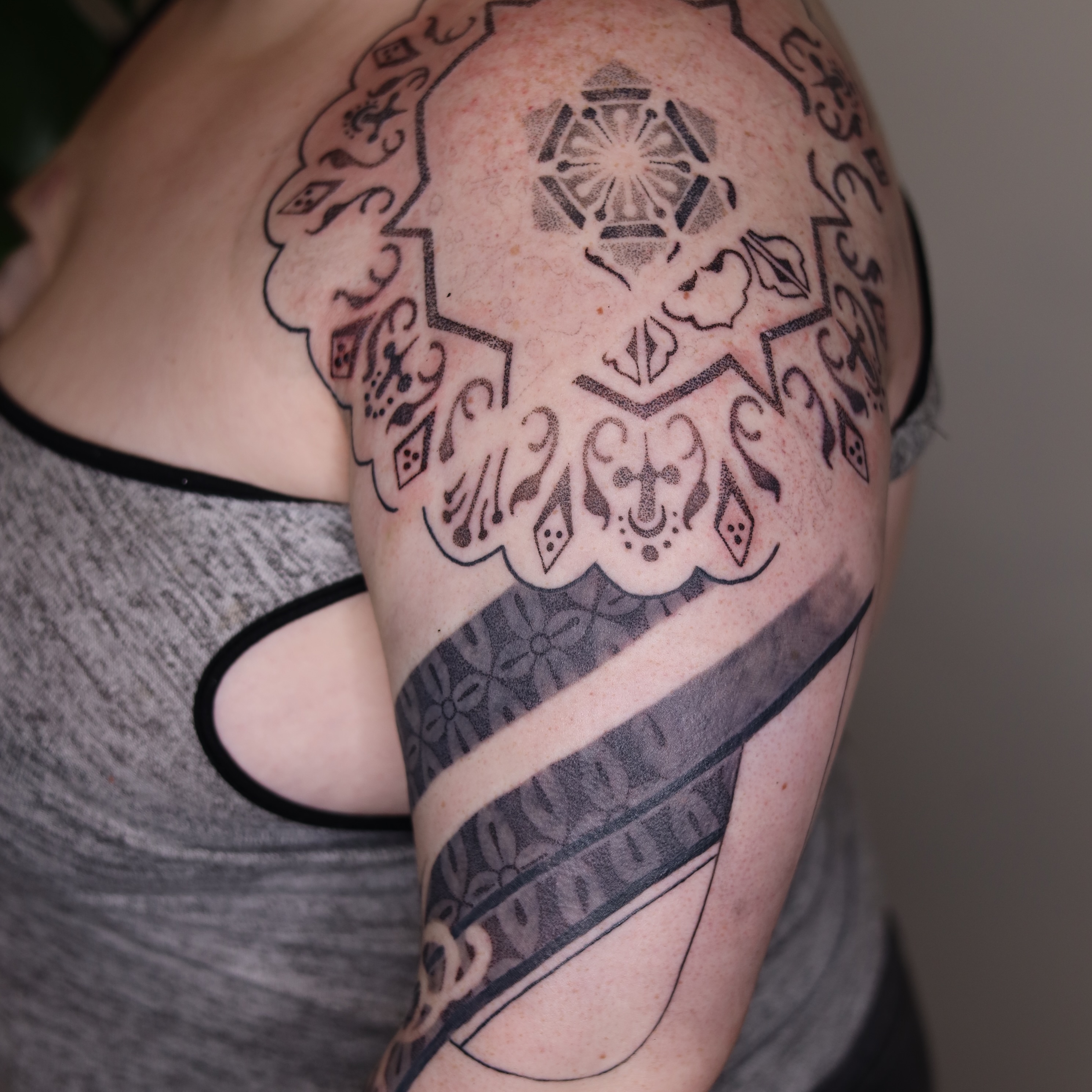 Tattoo by @ortiztattoos — geometric