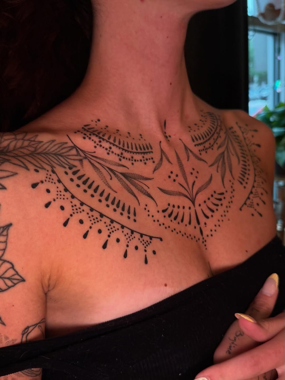 Tattoo by @staghorntattoo — dotwork, ornamental