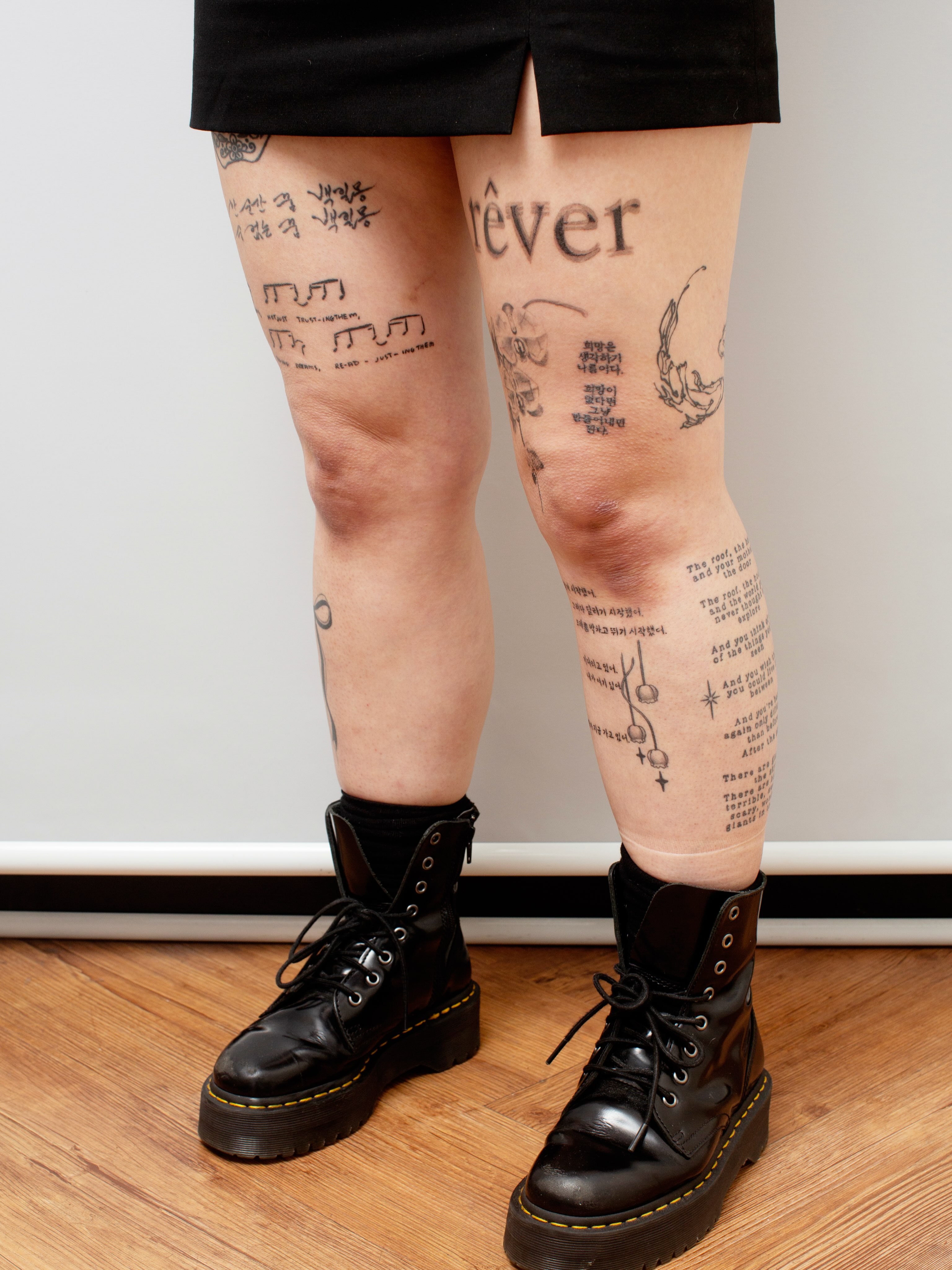 Tattoo by @taeyeon_sseuda — black_and_grey