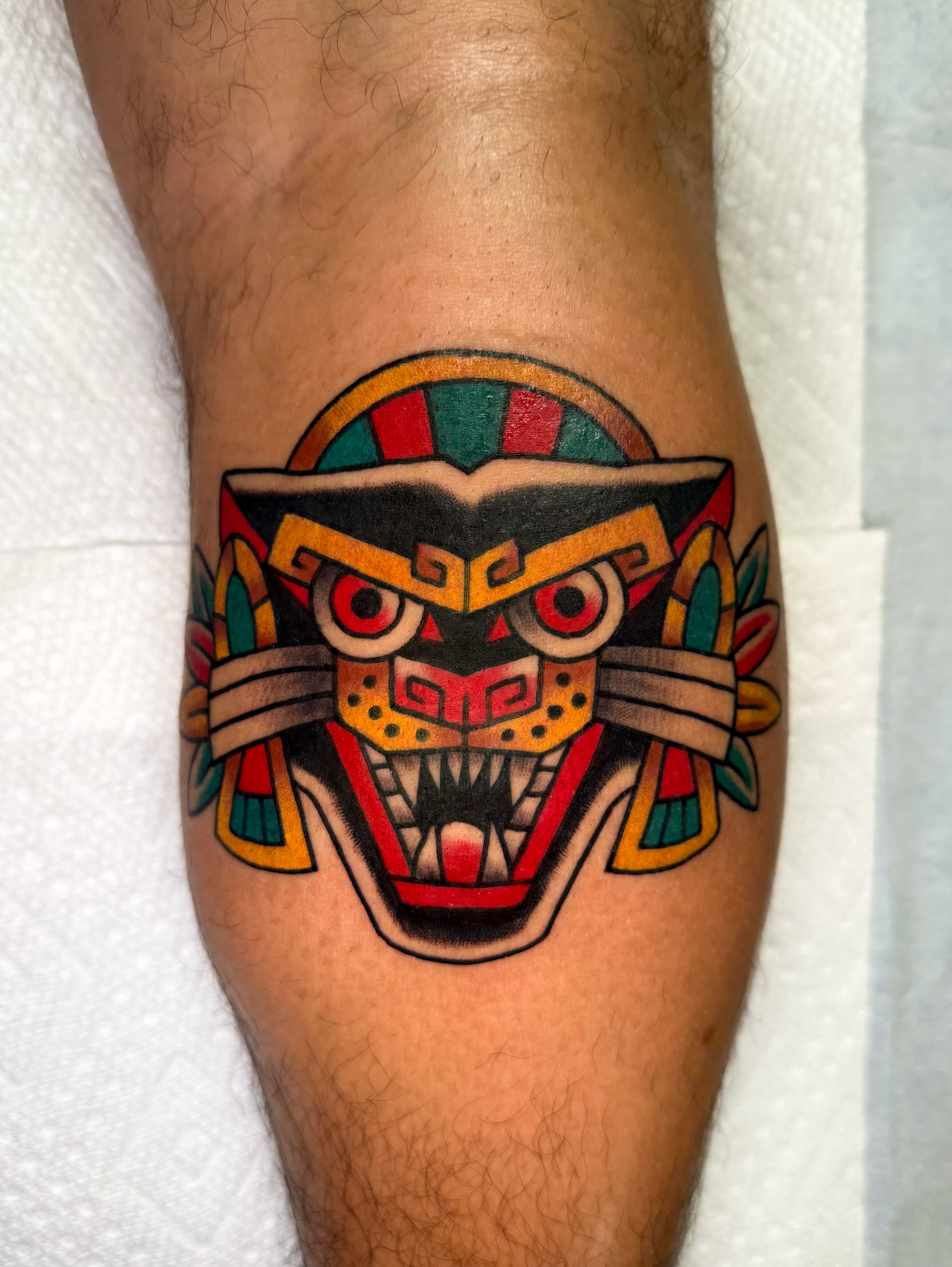 Tattoo by @mindinchainstattoos — american_traditional, dotwork