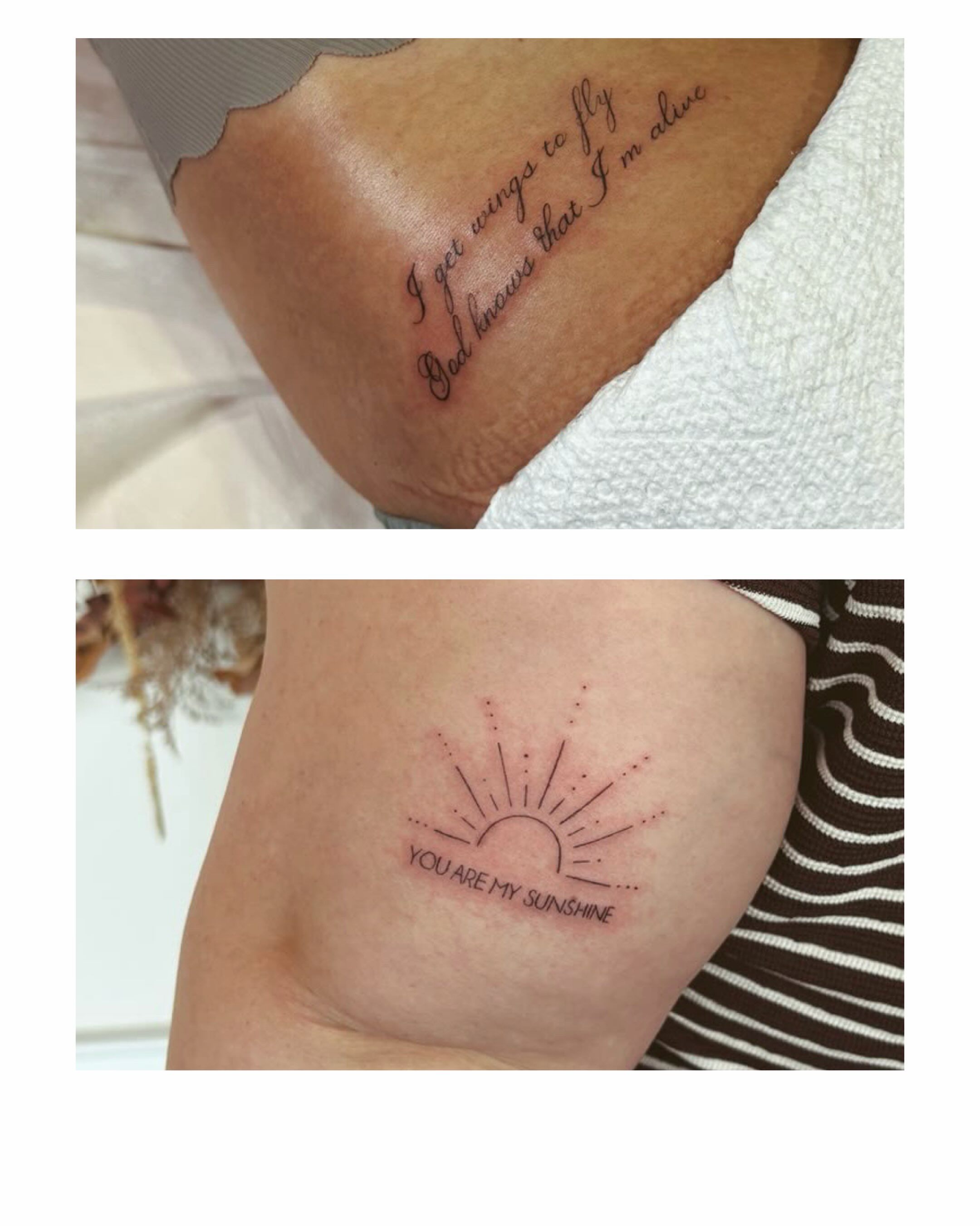 Tattoo by @littlelinesbyal — dotwork, lettering_script