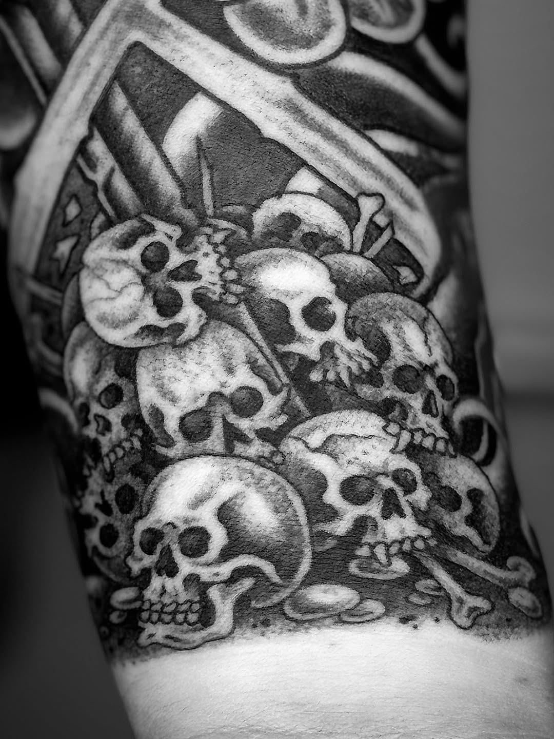 Tattoo by @benkarnofsky — black_and_grey, realism