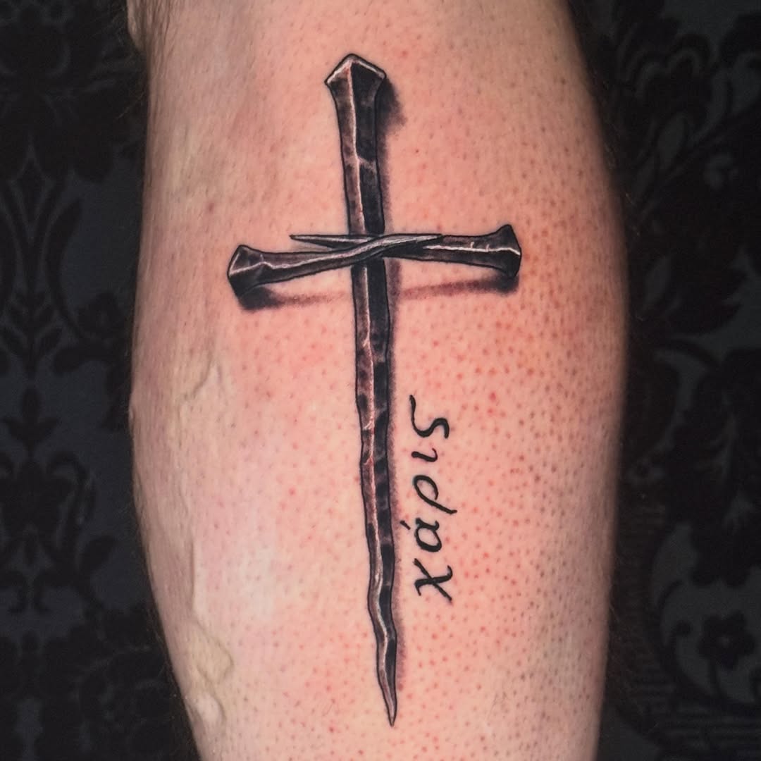 Tattoo by @jbettker_tattoos — black_and_grey, lettering_script