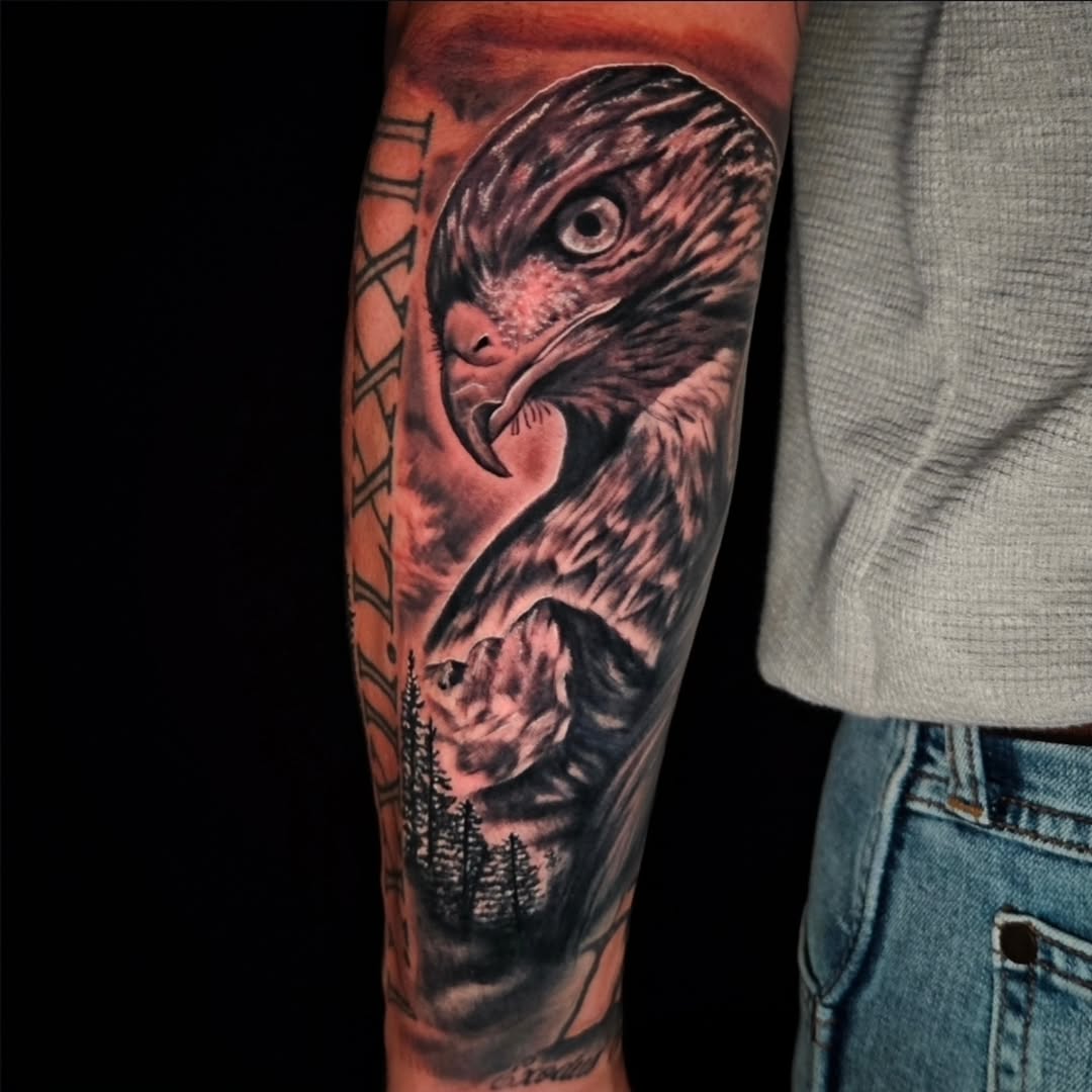 Tattoo by @mikebugenhagentattoos — realism, black_and_grey