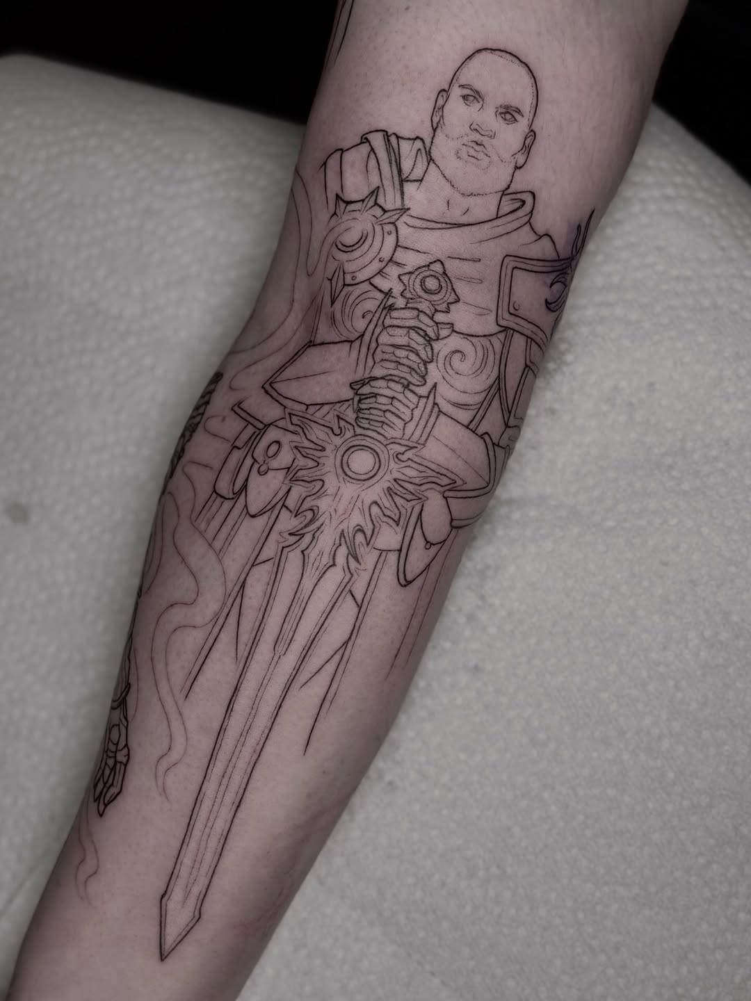 Tattoo by @anniebone_tattoo — realism, black_and_grey