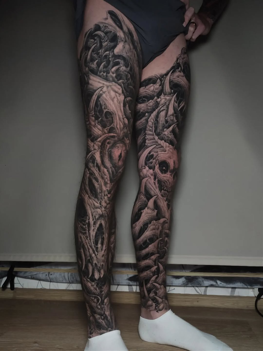 Tattoo by @dimaxmedusa — dark_realism, black_and_grey