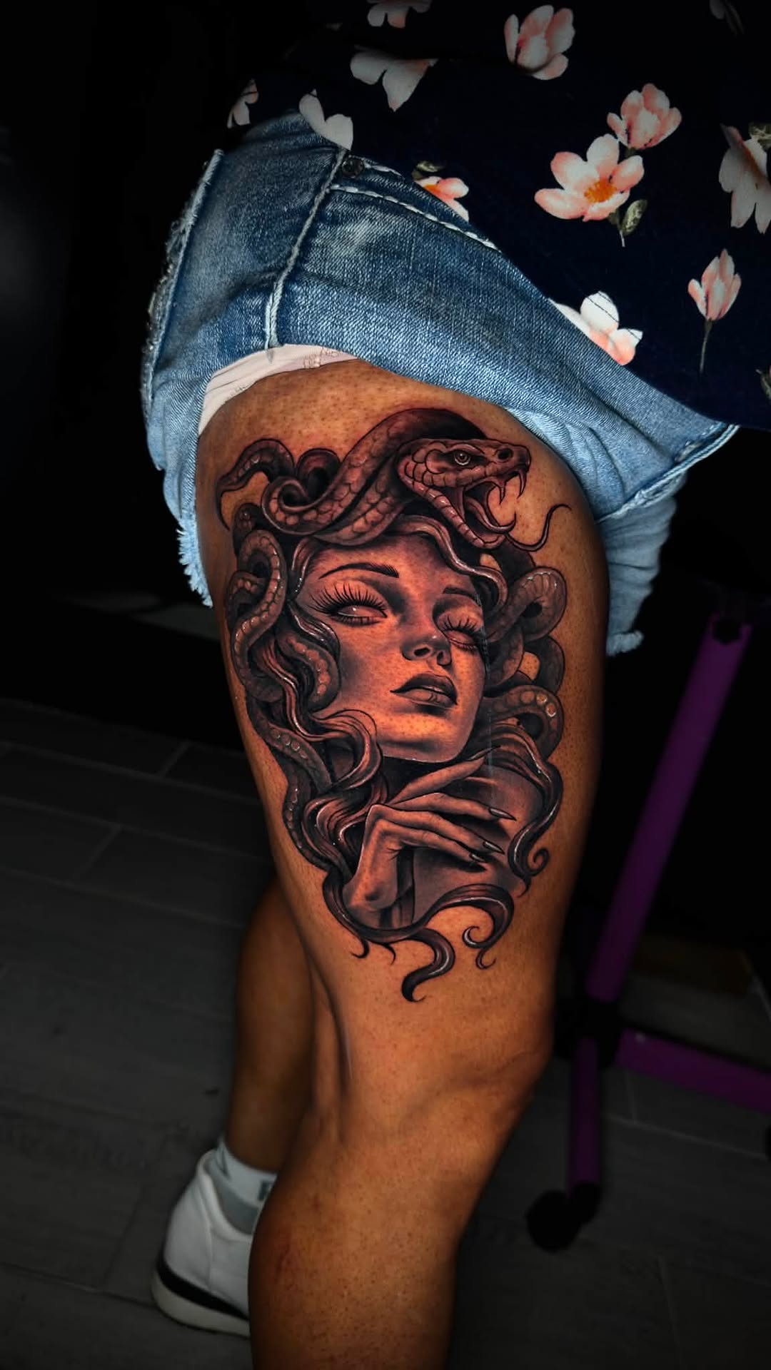 Tattoo by @juanon_tattoos — realism, black_and_grey
