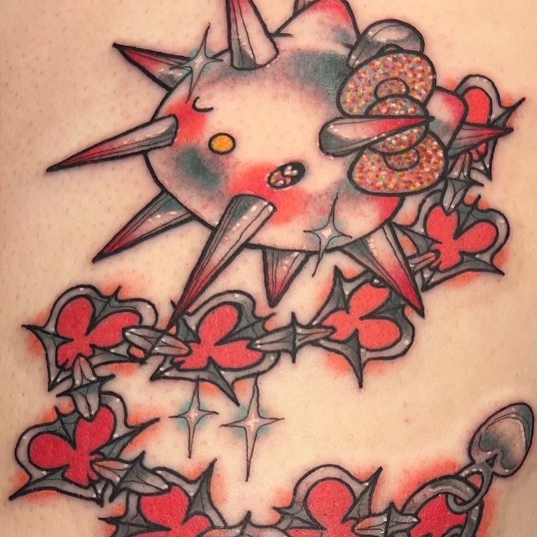Tattoo by @omnomrapter — neo_traditional, trash_polka