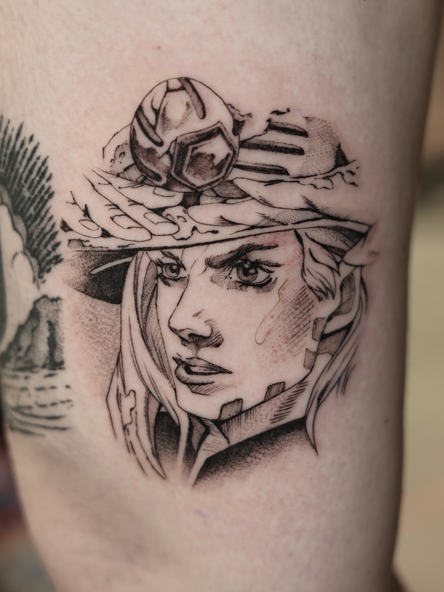 Tattoo by @ilovemorganxo โ dotwork, realism