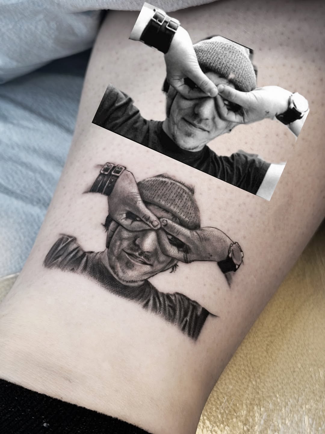Tattoo by @tattooartistalina β realism, black_and_grey