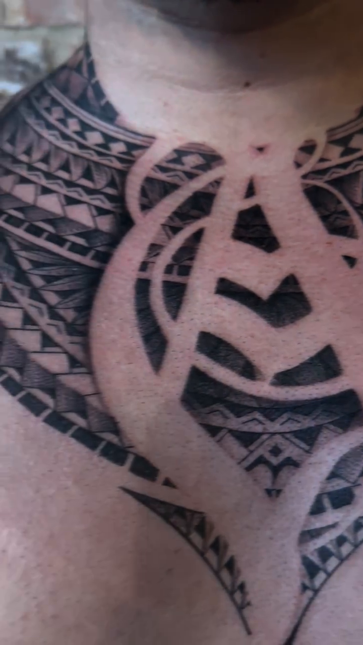 Tattoo by @desmond_tattoos — tribal, blackwork