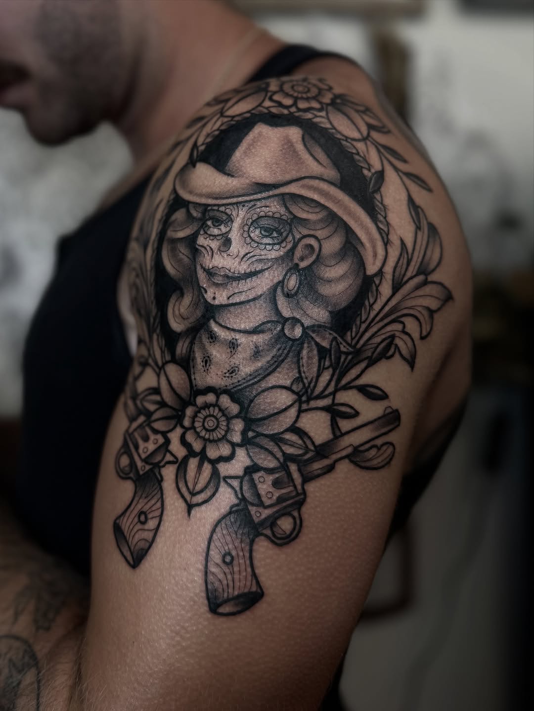 Tattoo by @chloew_tattoos — black_and_grey, realism