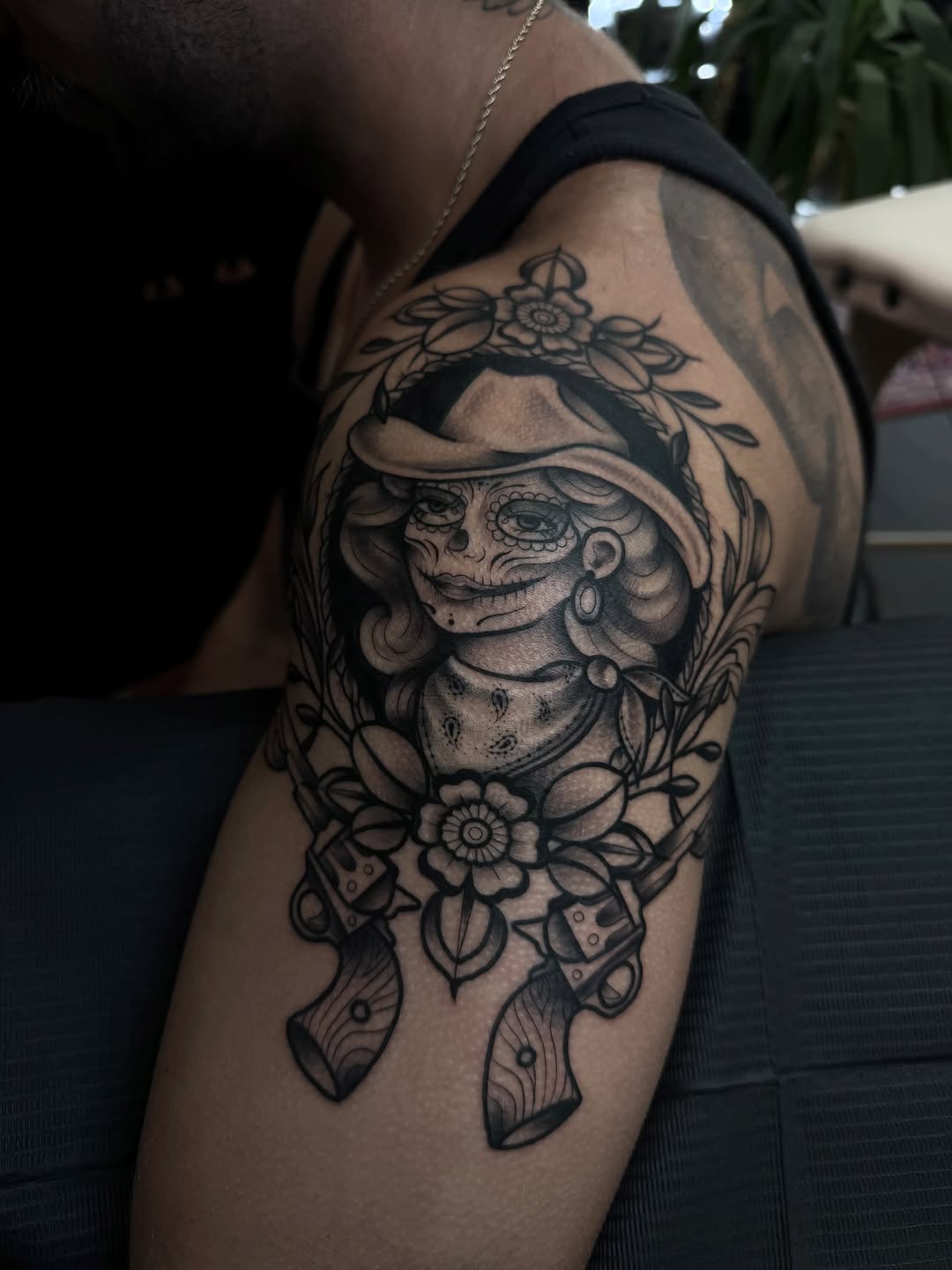 Tattoo by @chloew_tattoos — black_and_grey, realism