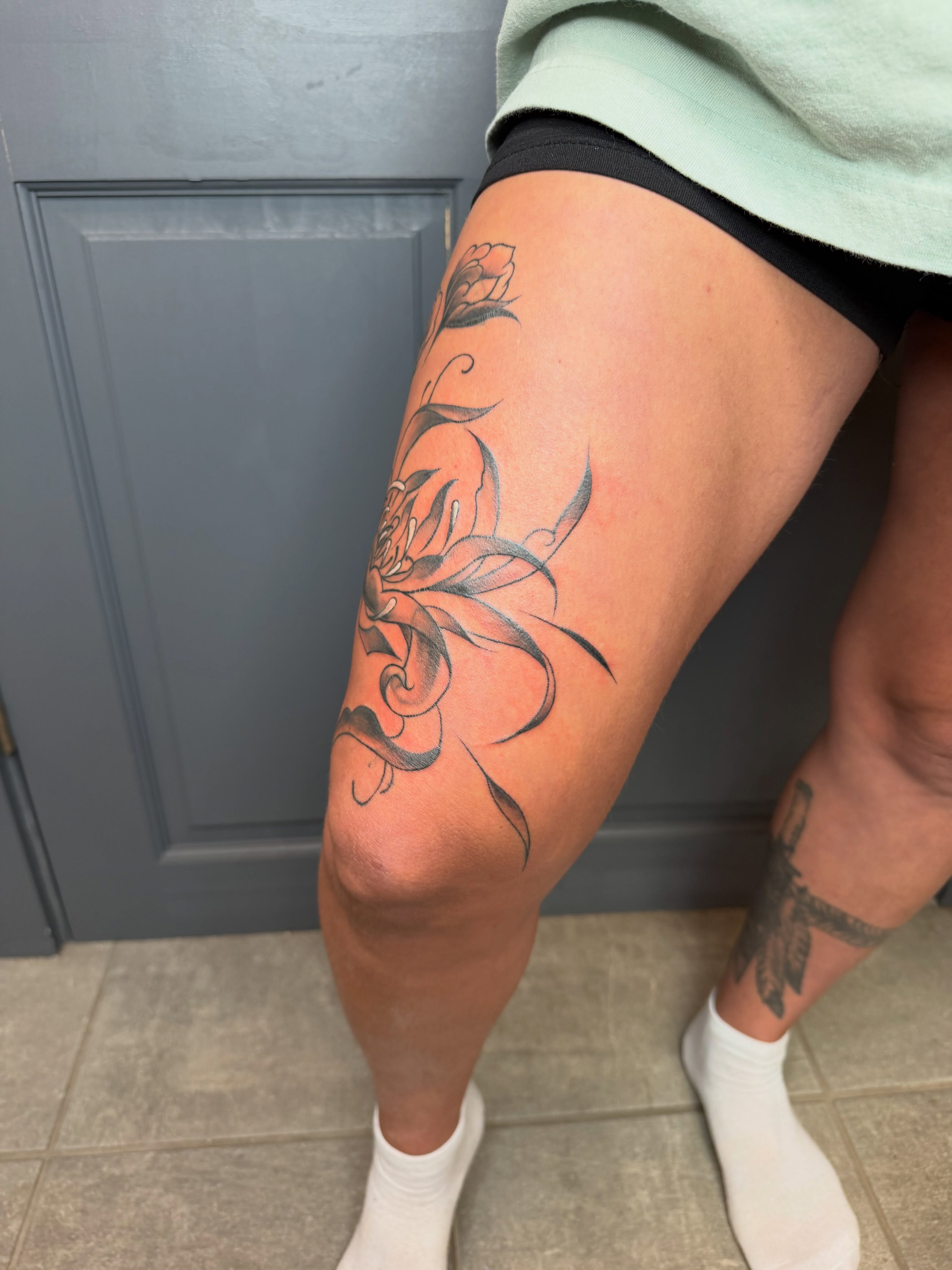 Tattoo by @summertats — black_and_grey