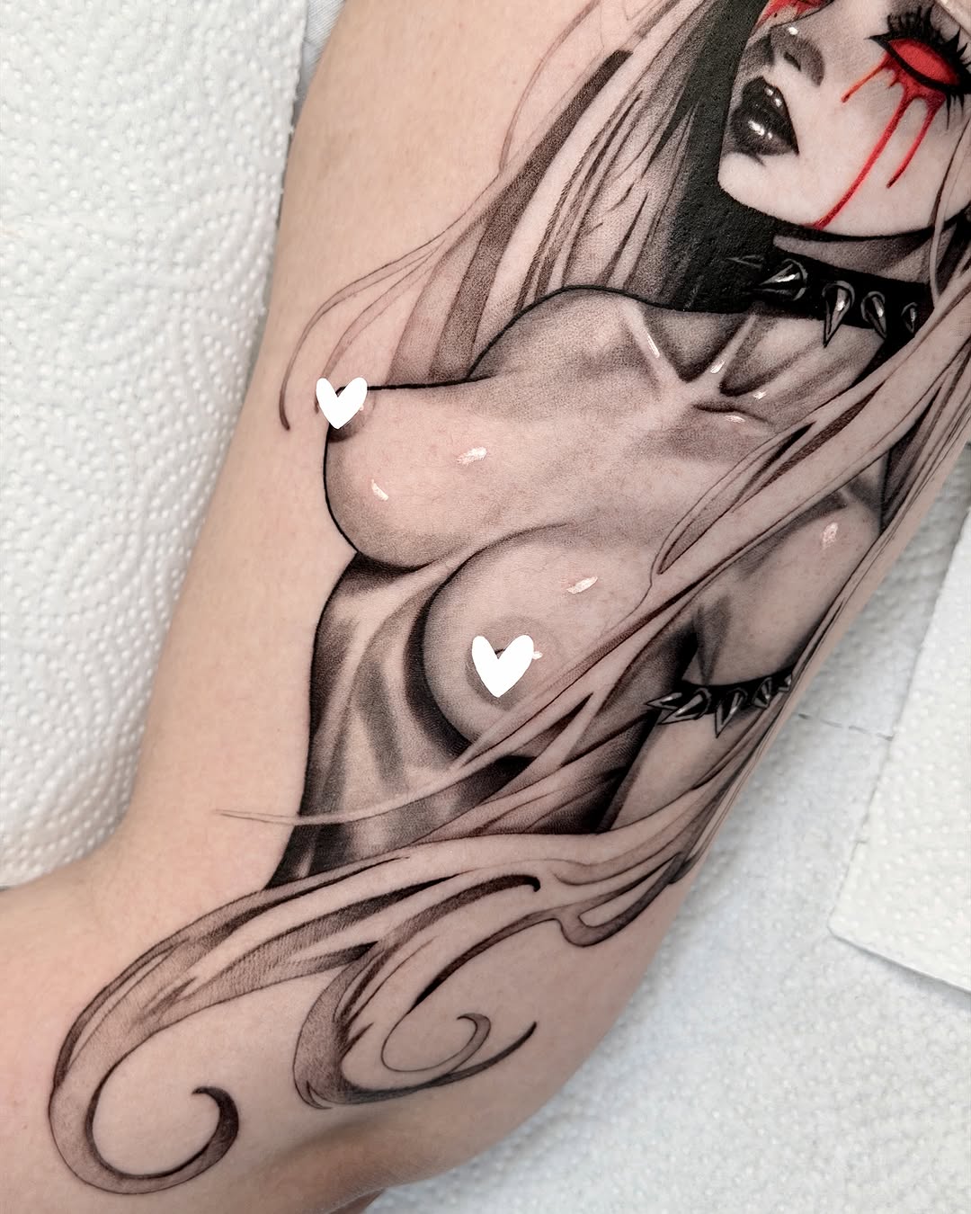 Tattoo by @tommytattoo333 — dark_realism, black_and_grey